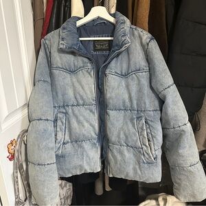 Levi's denim puffer jacket